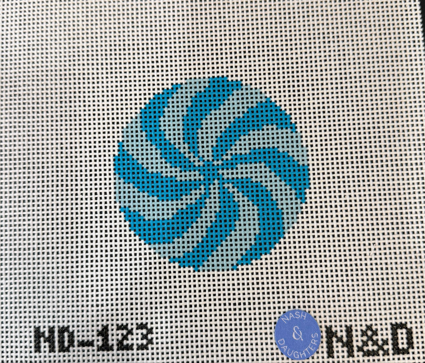 Blue Peppermint by Nash & Daughters Needlepoint