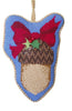 Acorn ornament by Deux Amis Needlepoint