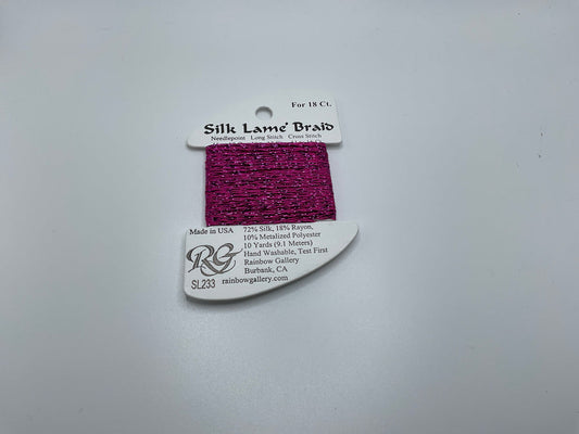 Silk Lame' Braid - Festival Fuchsia SL233