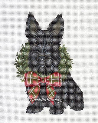 DMDG01A Dog: Holiday Scottie Ornament