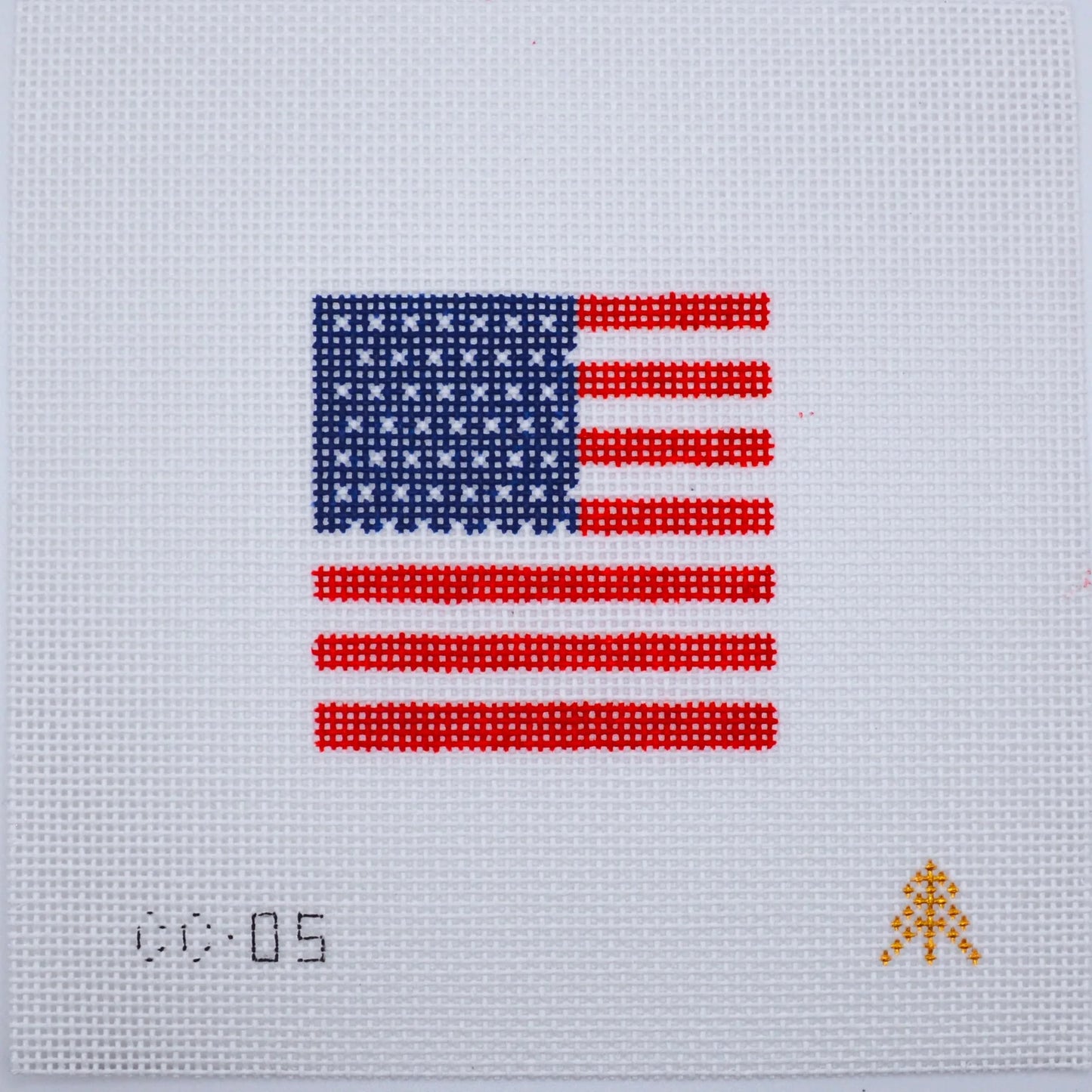 American Flag Insert by Evergreen Needlepoint