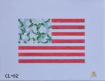 Floral Flag by Evergreen Needlepoint