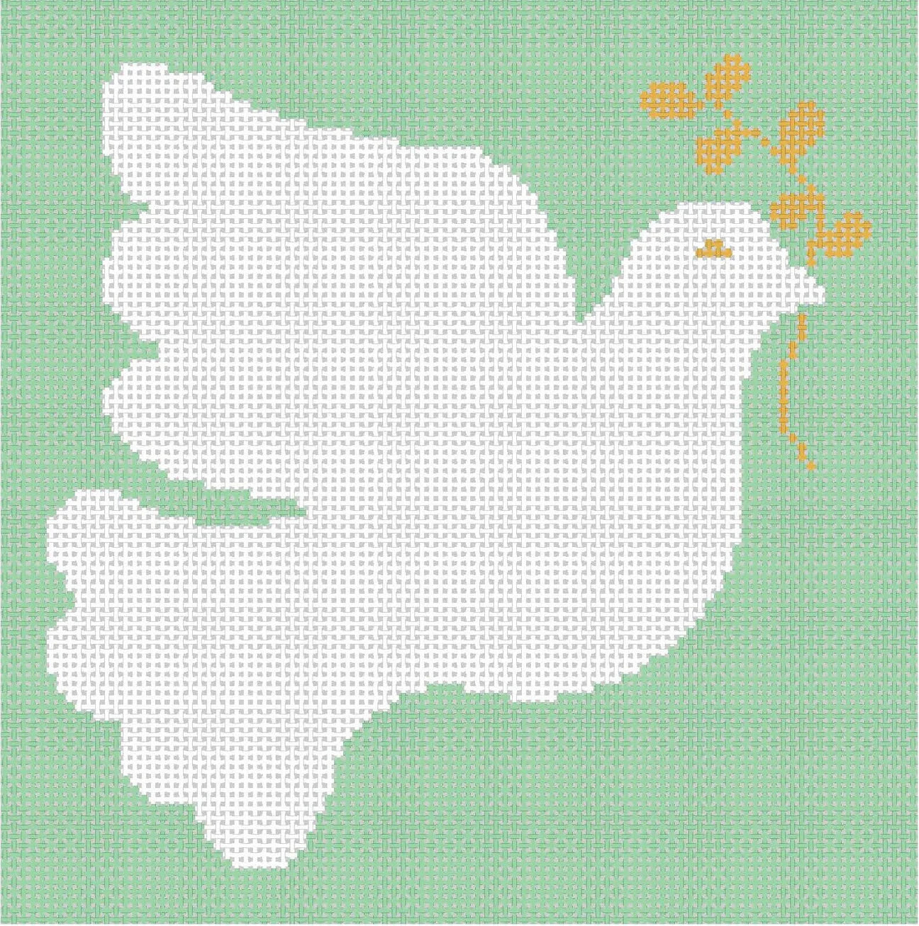 Dove w/ Olive Branch Green by The Collection Designs