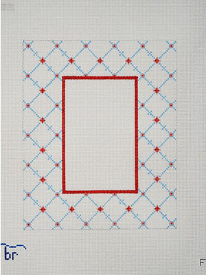 F3 Frame - Coral & Blue