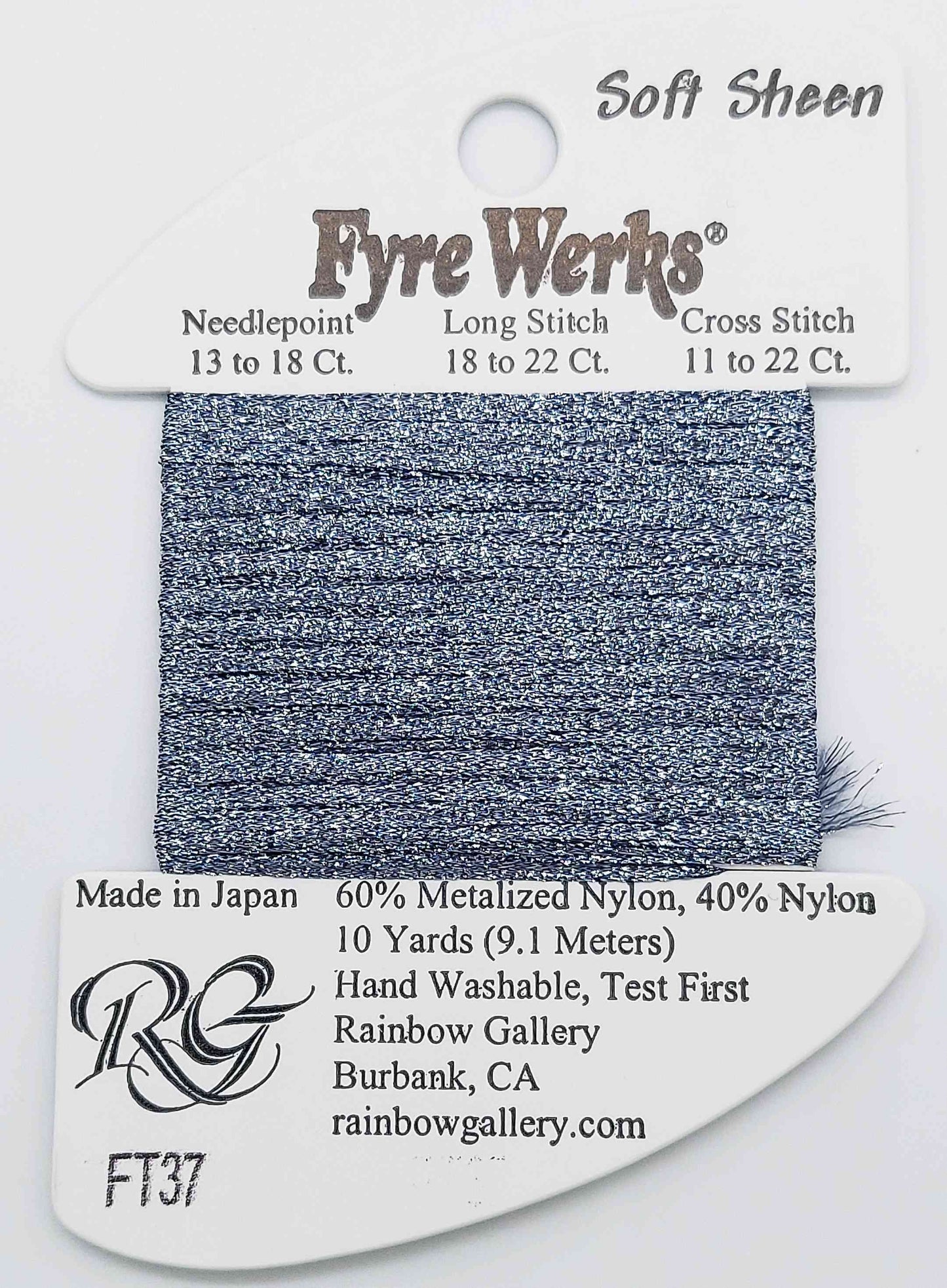 Fyre Werks Soft Sheen FT37 Rain Gray