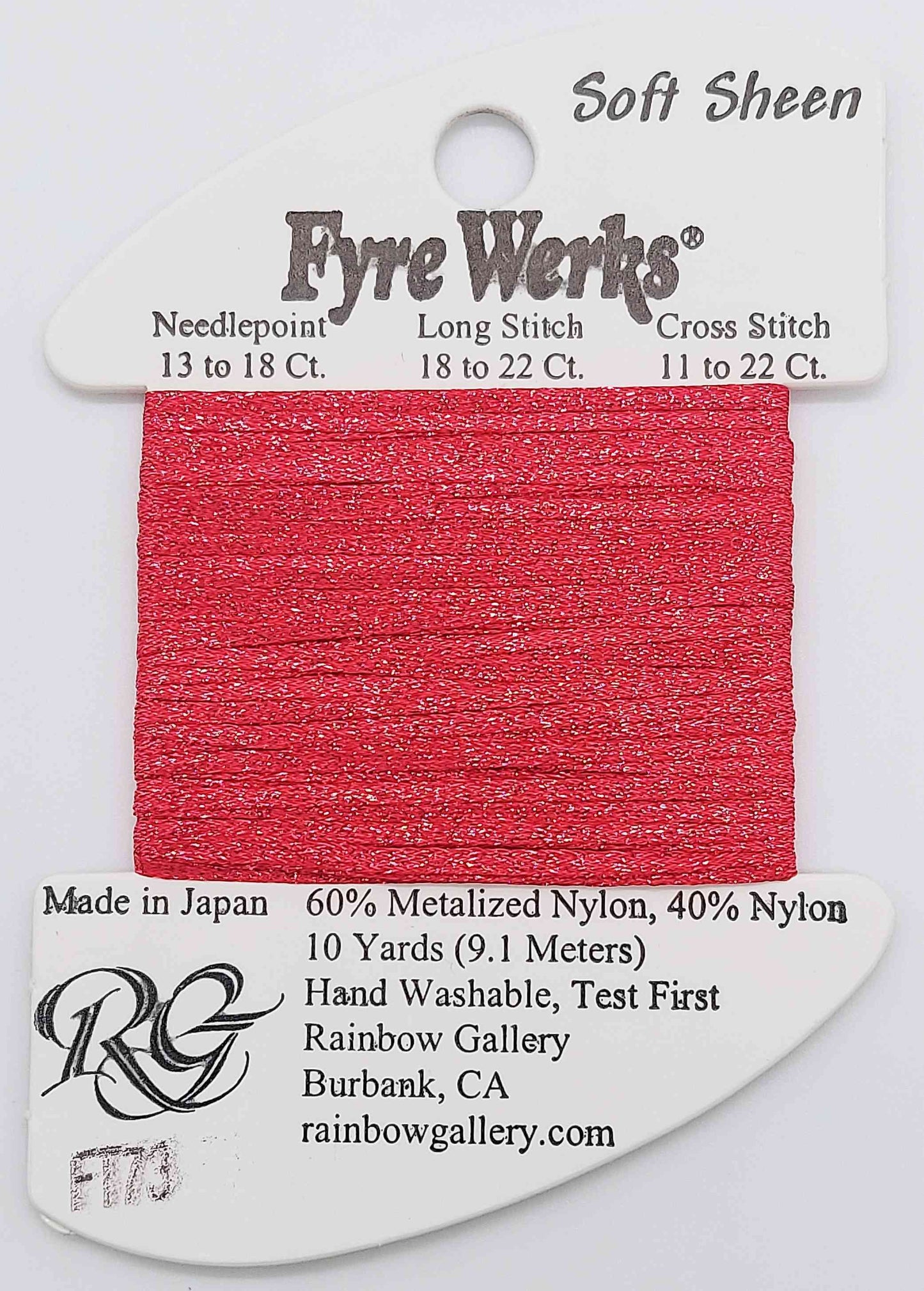 FT73 - Christmas Red - Fyre Werks Soft Sheen