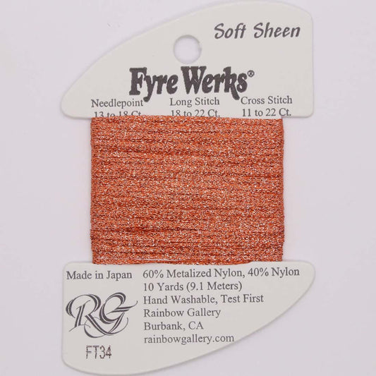 Fyre Werks Soft Sheen - Red Orange FT34