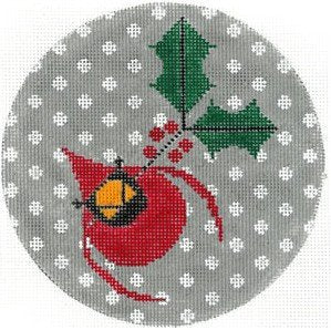 Charley's Cardinal w/Holly Ornament by Charlie Harper