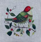 Holiday Birdy 4 by Mindy's Needlepoint