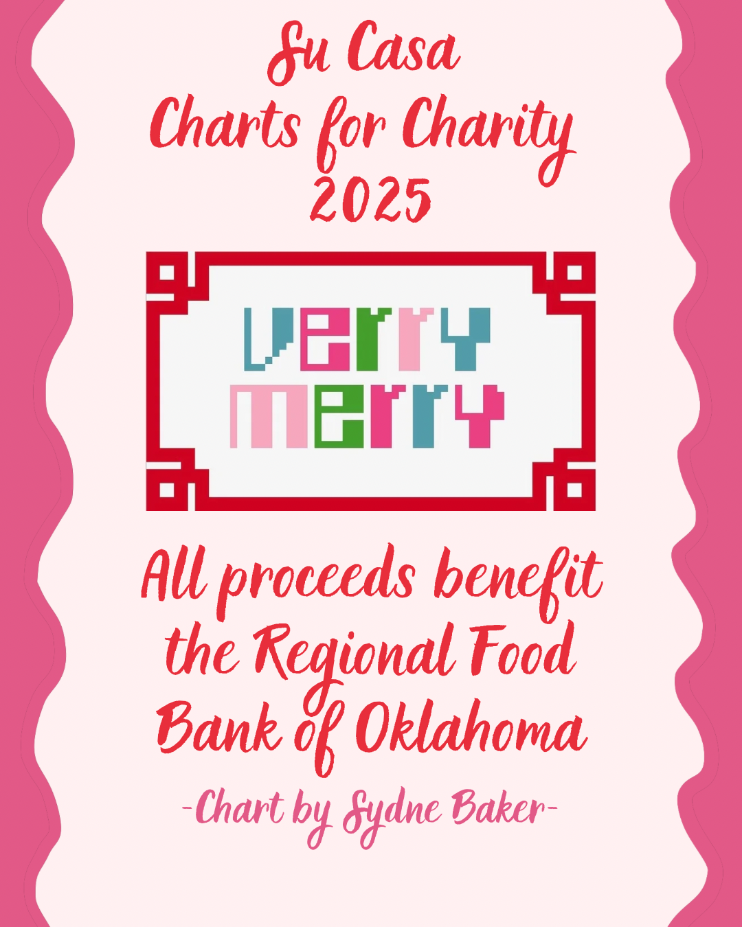 Very Merry- Charts for Charity 2025- Digital Chart by Syd’s Originals