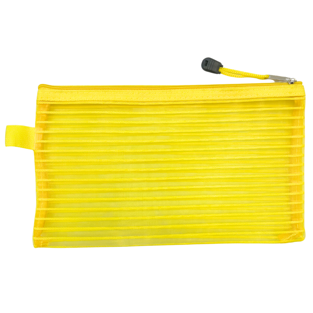 Yellow mesh project bag