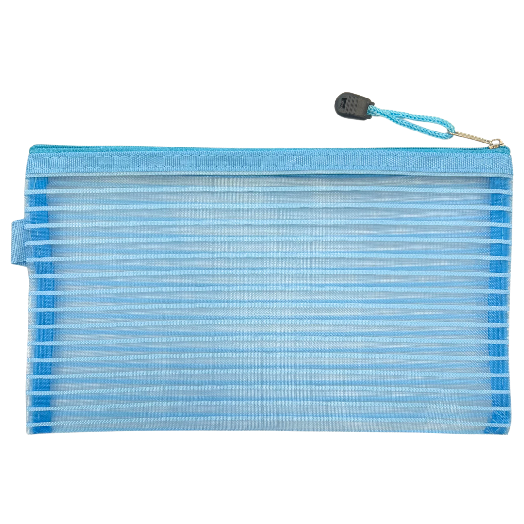Light Blue mesh project bag