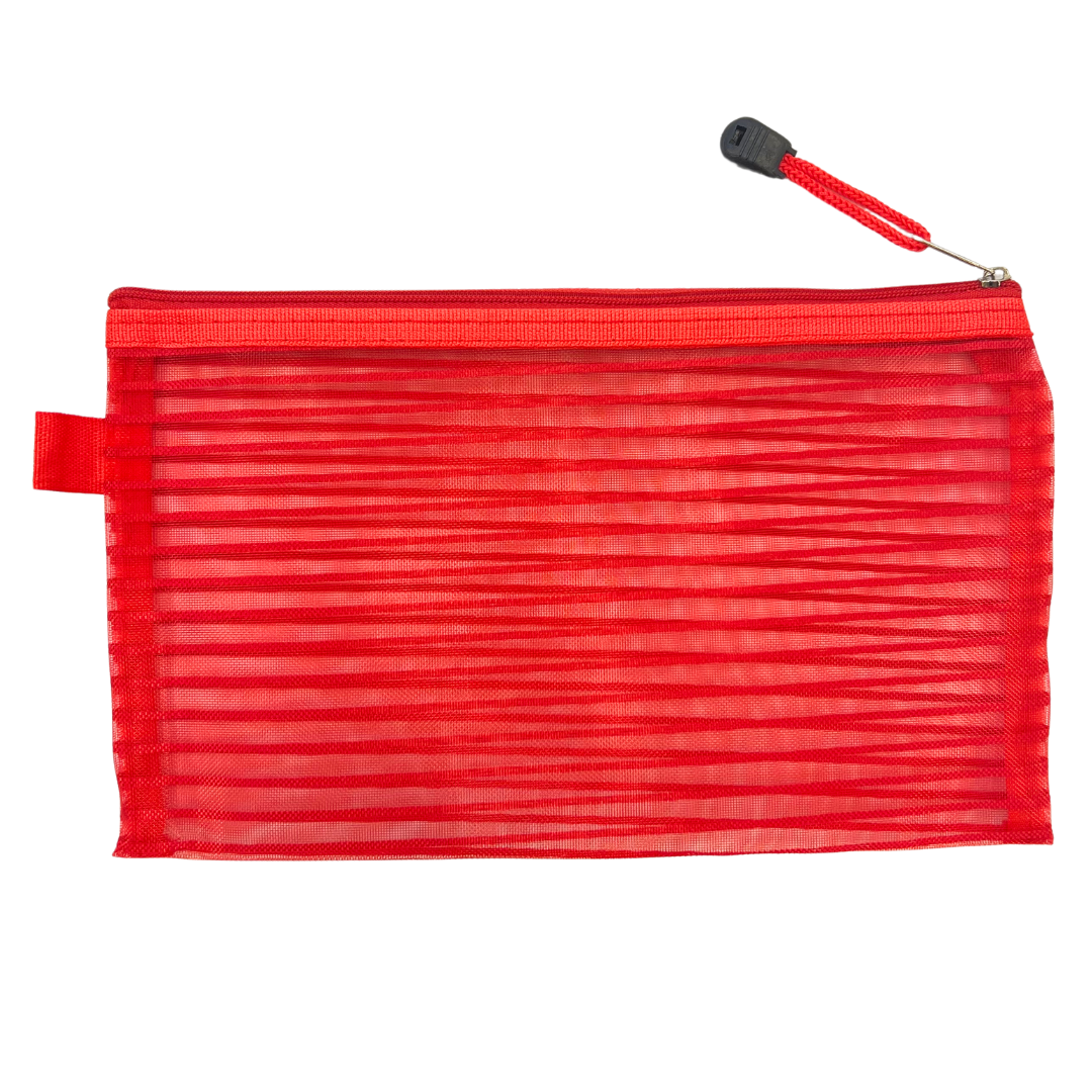 Red mesh project bag
