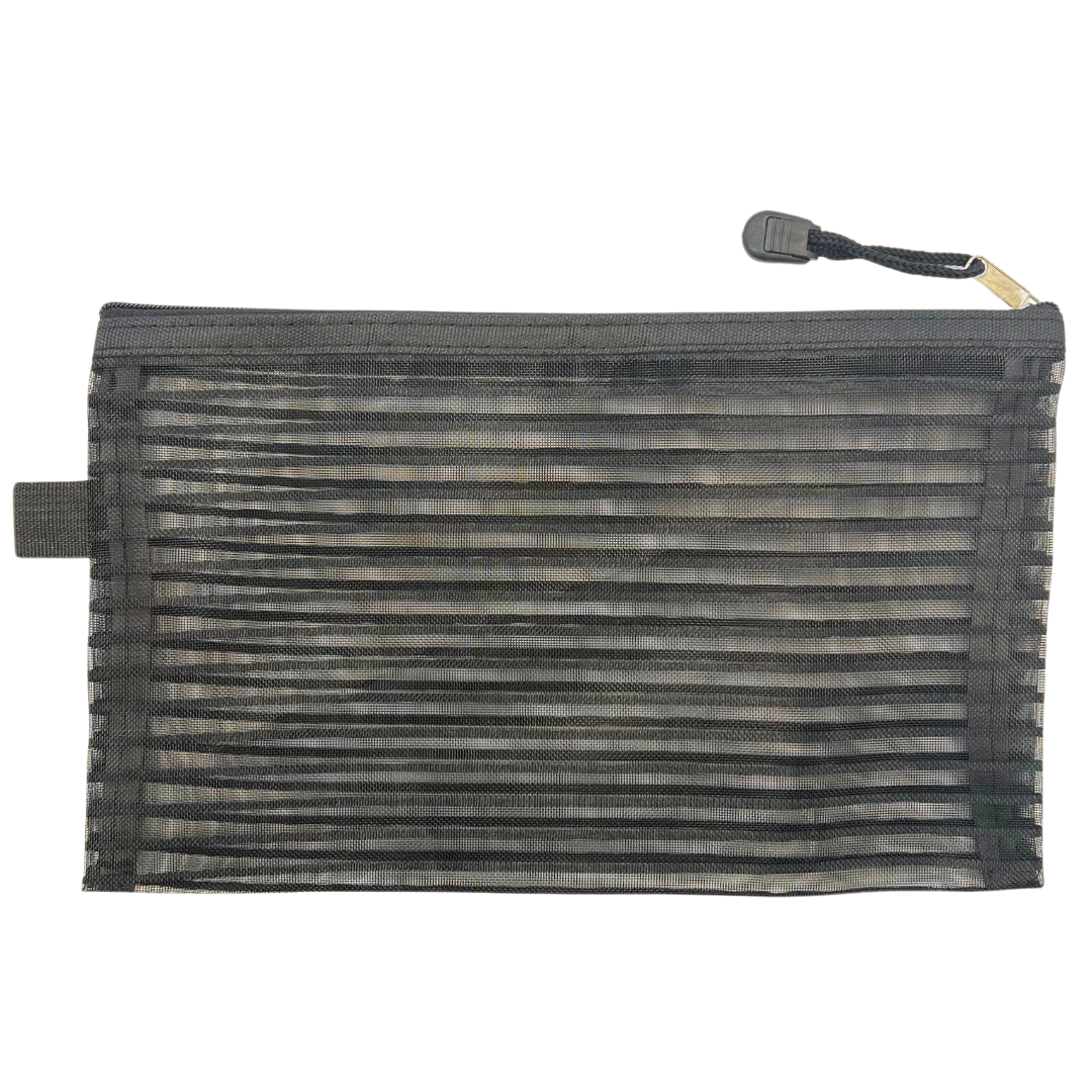 Black mesh project bag
