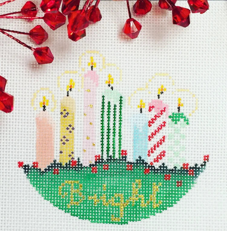 "Bright" Ornament by The Plum Stitchery
