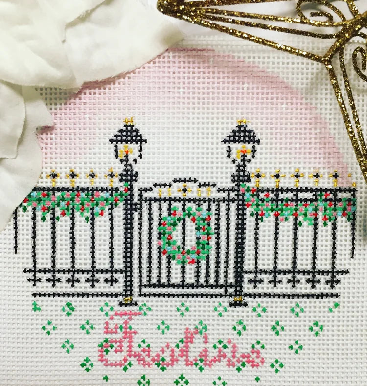 "Festive" Ornament by The Plum Stitchery