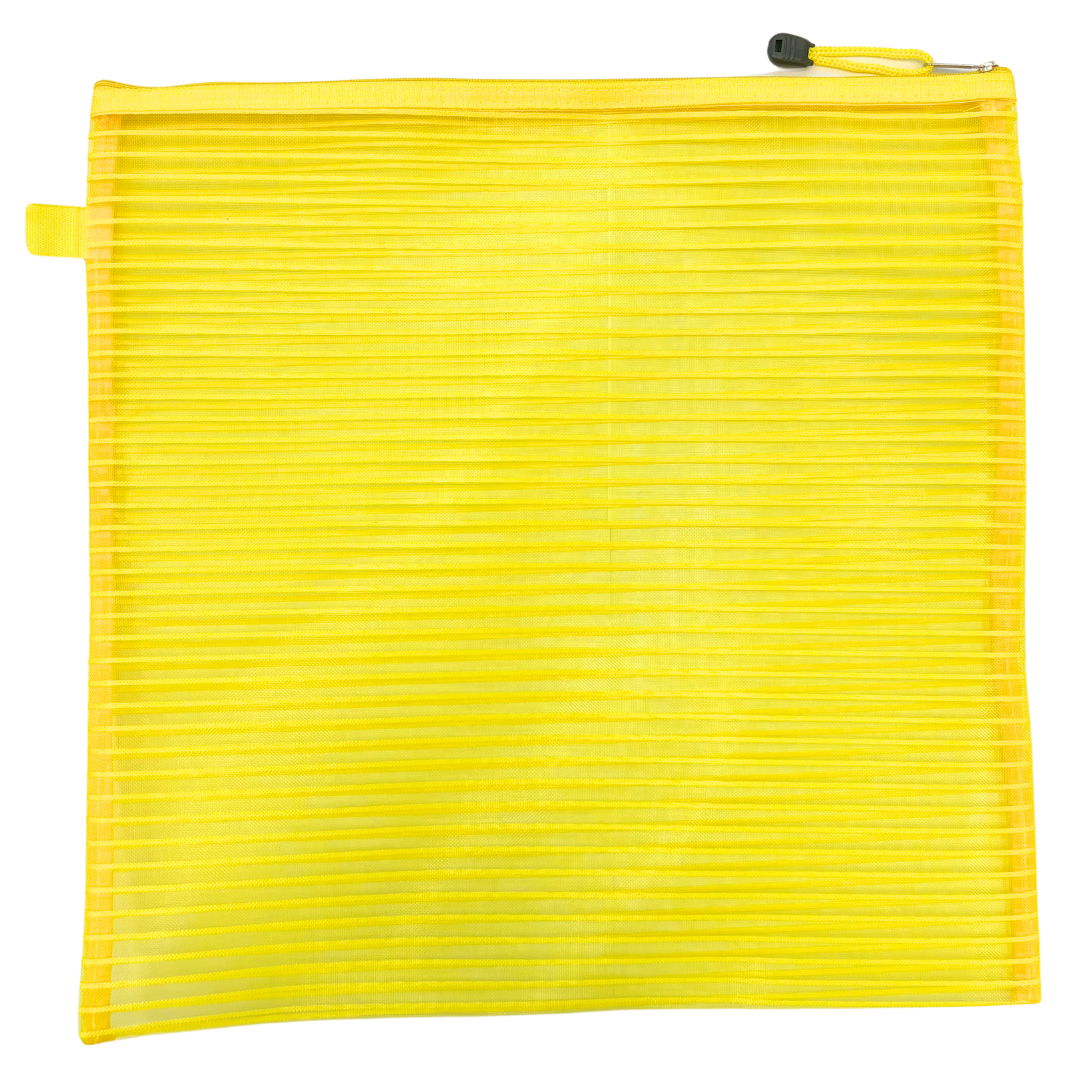 Yellow mesh project bag