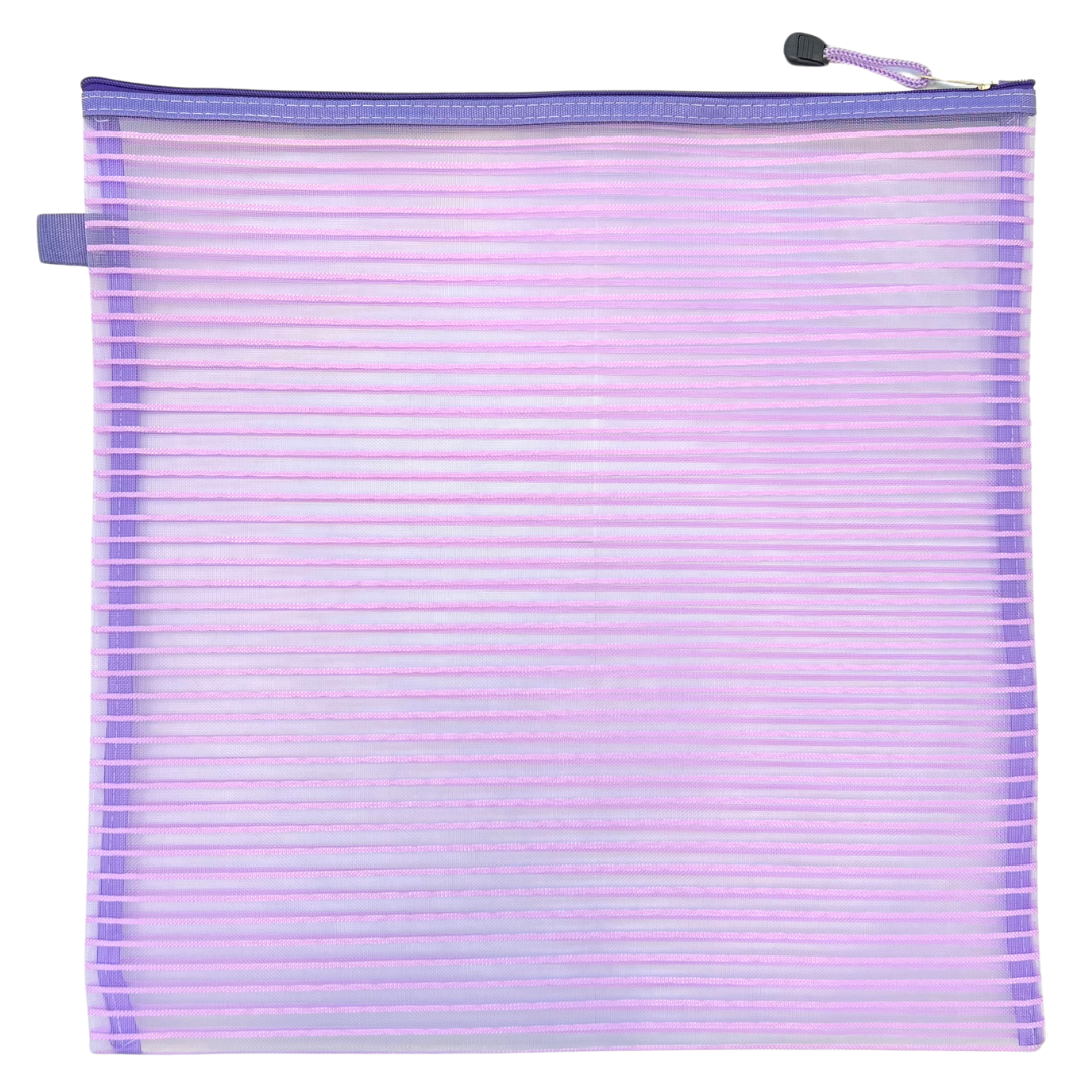 Purple mesh project bag