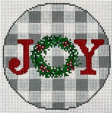PLD Needlepoint Designs – Joy on Gingham