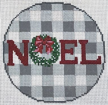 PLD Needlepoint Designs – Noel on Gingham