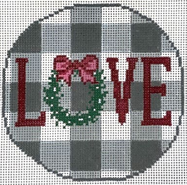 PLD Needlepoint Designs – Love on Gingham