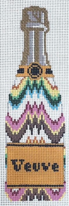 Champagne Bottle - Flame Stitch by C'ate La Vie