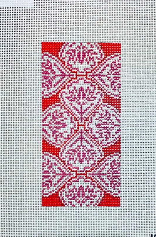 Purple Medallion Eyeglass Case by Anne Fisher Needlepoint