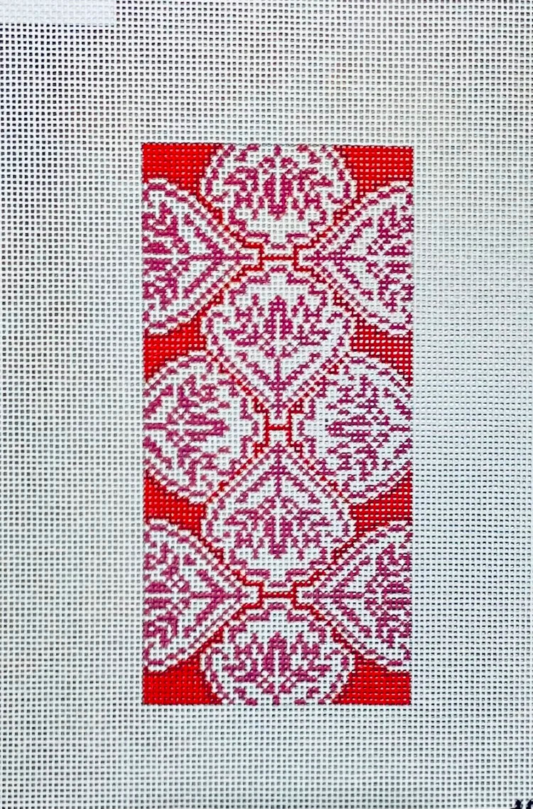 Purple Medallion Eyeglass Case by Anne Fisher Needlepoint