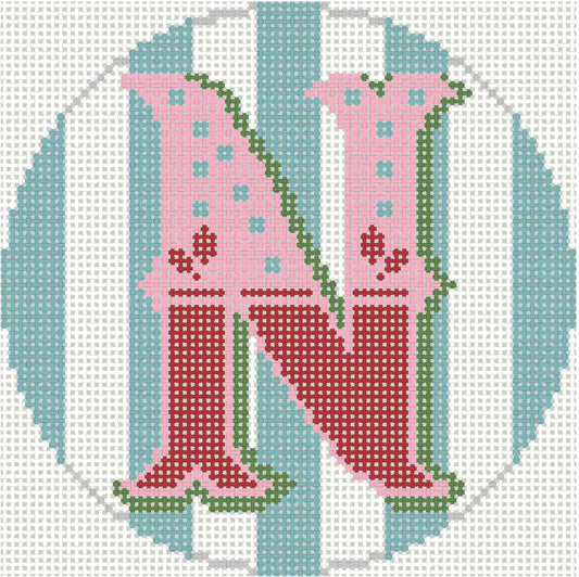 Noel Ornament "N" by The Collection Designs