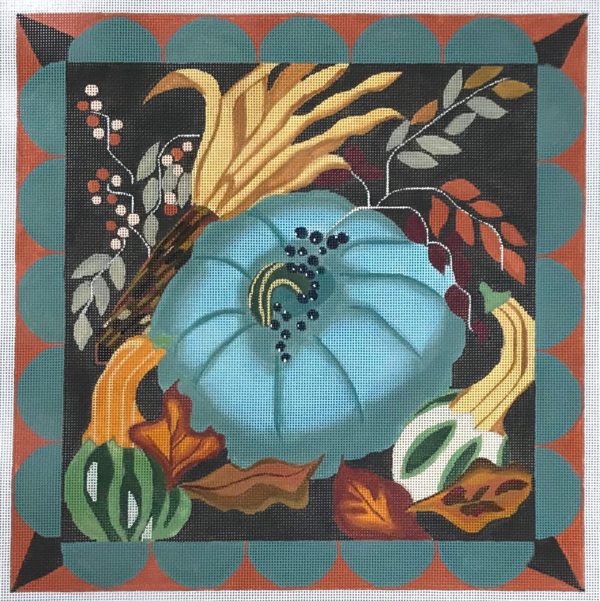 Autumn Blues on 13 Mesh by Melissa Prince Designs