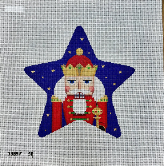 Nutcracker King Tree Topper by Susan Roberts Needlepoint