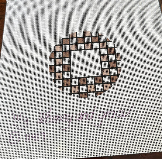 Checkered Round Ornament