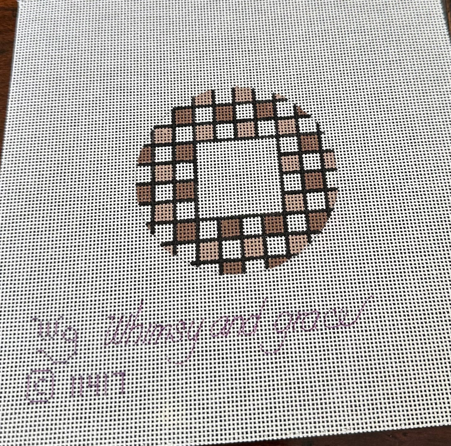 Checkered Round Ornament