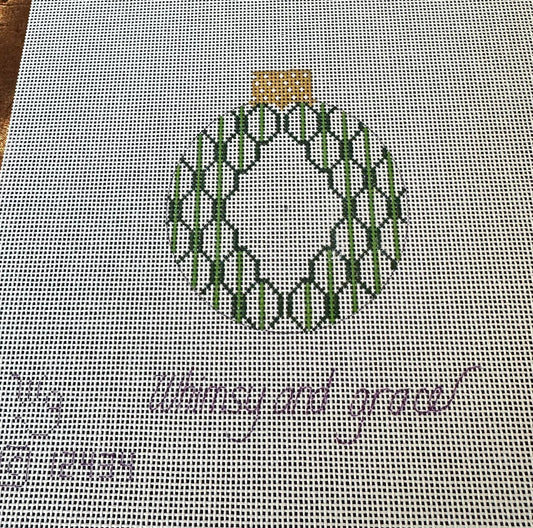 W- Initial Scallop- Green
