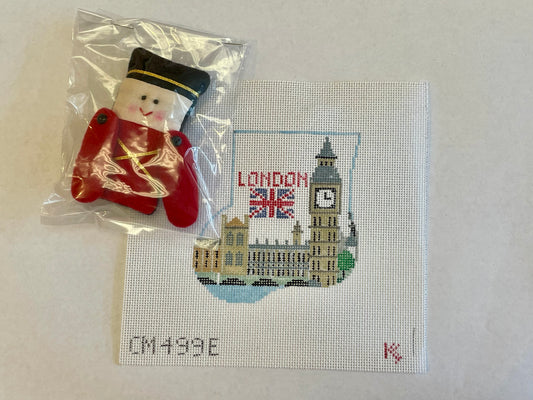 London with Soldier by Kathy Schenkel