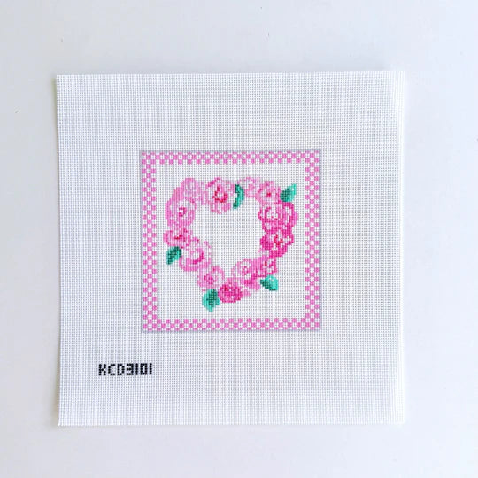 Camelia Heart Love Square by KCN Designers