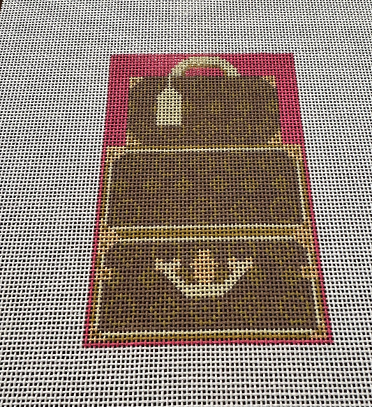 Travel Trunk LV by KTG Needlepoint