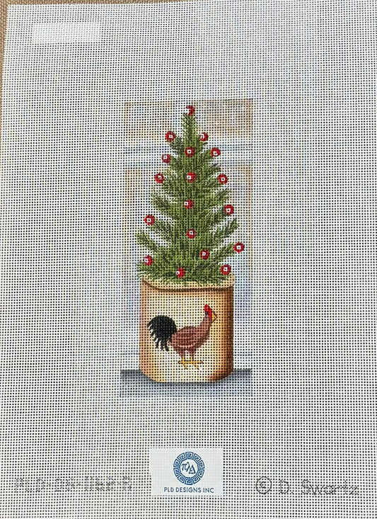 Christmas Tree in Crock by Diane Swartz
