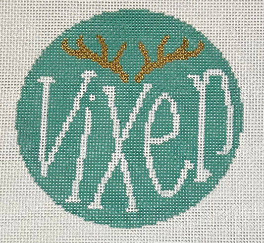 Vixen Reindeer Teal by The Collection Designs
