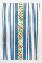 Ribbon Ticking Tri-fold Clutch or Pillow by Little Stitches Needleworks