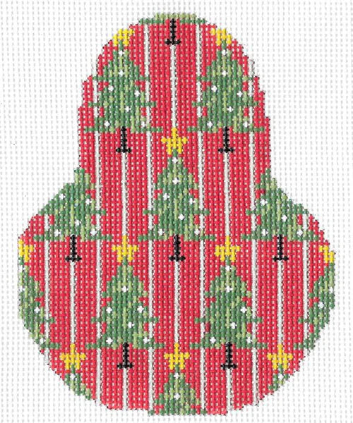 Christmas Trees on Red Pear