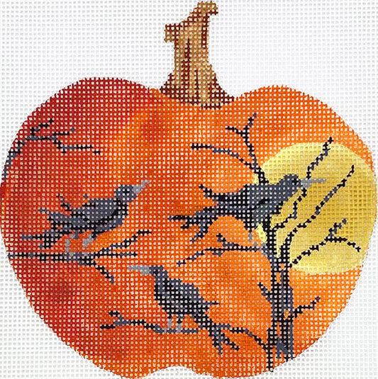 Raven's Caw Silhouette Pumpkin