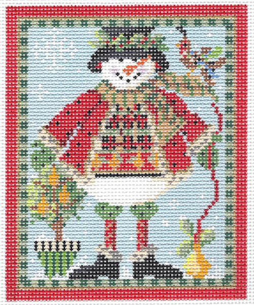 Elegant Snowman 18ct