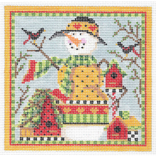 Snowman w/Birdhouses