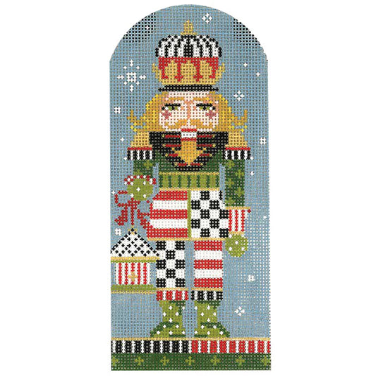 Regal Stripe Nutcracker