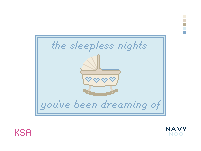 Sleepless Nights - Blue Canvas by Navy Noo