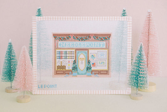 Christmas Village Needlepoint Shop by Le Point