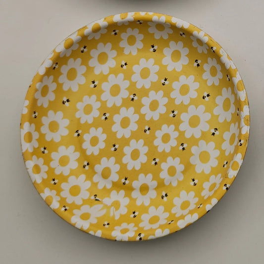 Mag Bowl Magnetic Metal - Daisies with Bees