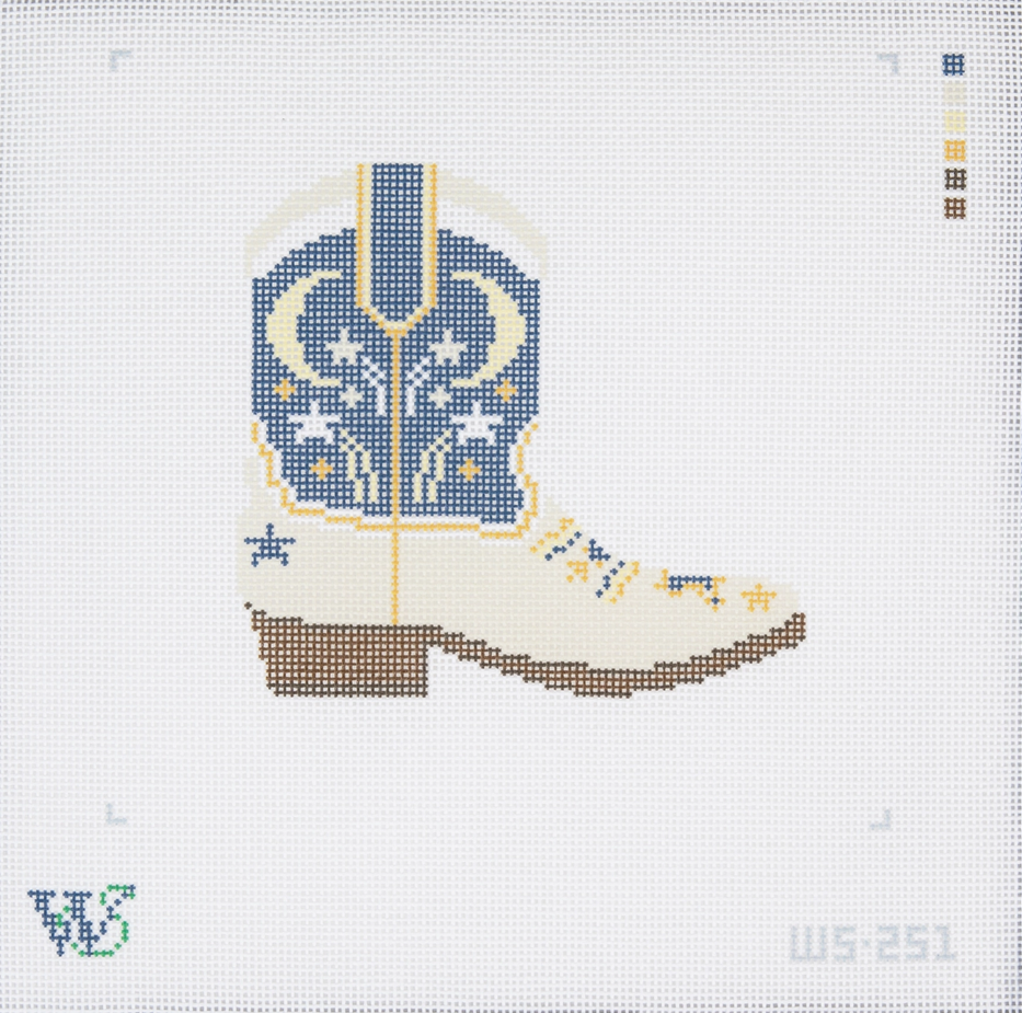 Moon & Stars Cowboy Boot by Wipstitch