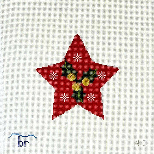 N13 - Star w/Holly & Bells